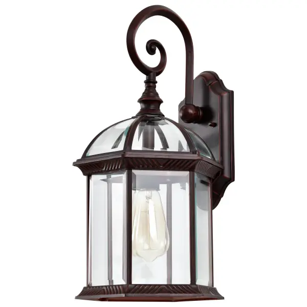 Boxwood 19" Outdoor Wall Sconce with Clear Beveled Glass - Image 7