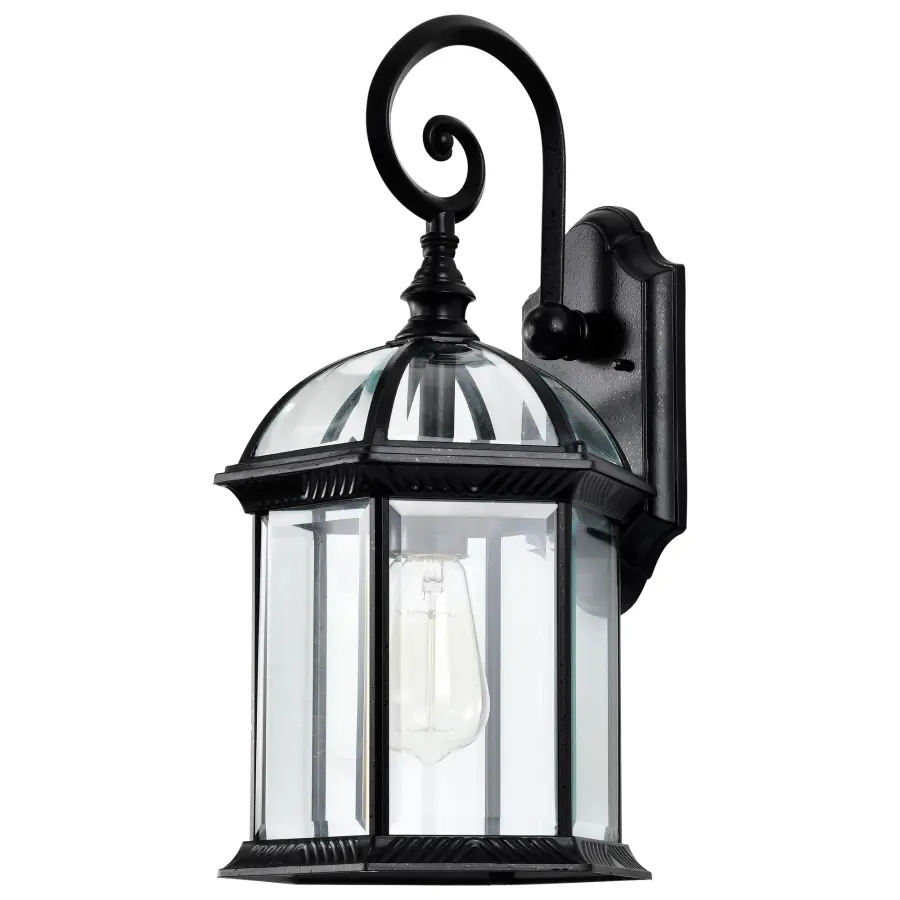 Boxwood 19" Outdoor Wall Sconce with Clear Beveled Glass - Image 2