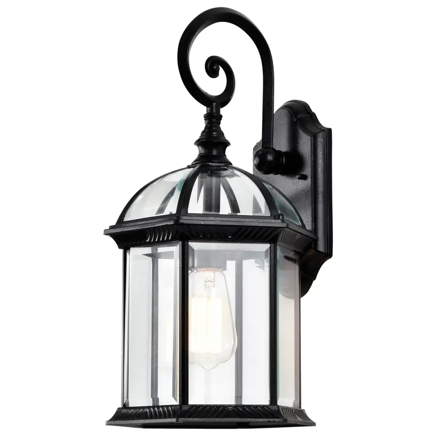 Boxwood 19" Outdoor Wall Sconce with Clear Beveled Glass - Image 3