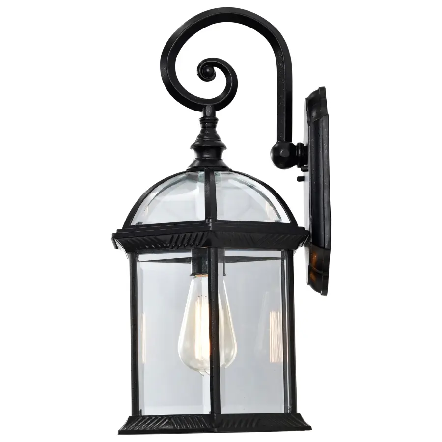 Boxwood 19" Outdoor Wall Sconce with Clear Beveled Glass - Image 4