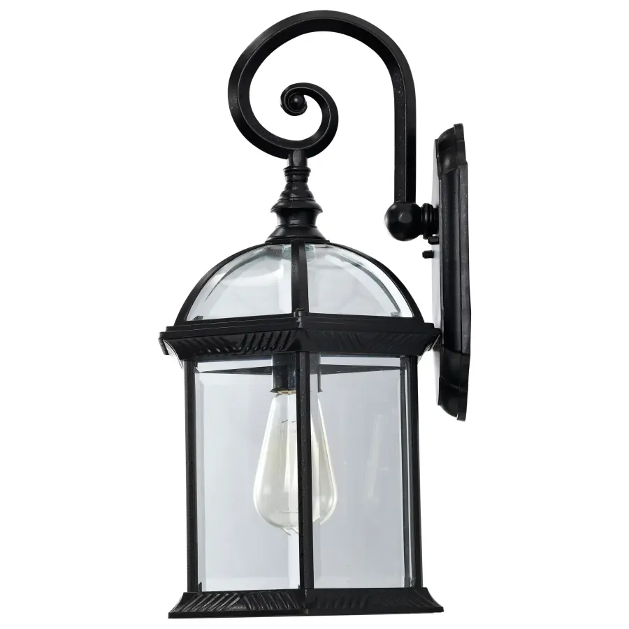 Boxwood 19" Outdoor Wall Sconce with Clear Beveled Glass - Image 5
