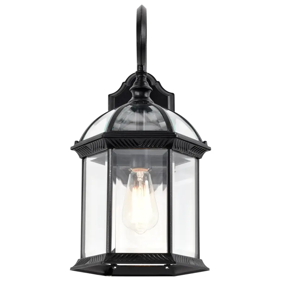 Boxwood 19" Outdoor Wall Sconce with Clear Beveled Glass - Image 6
