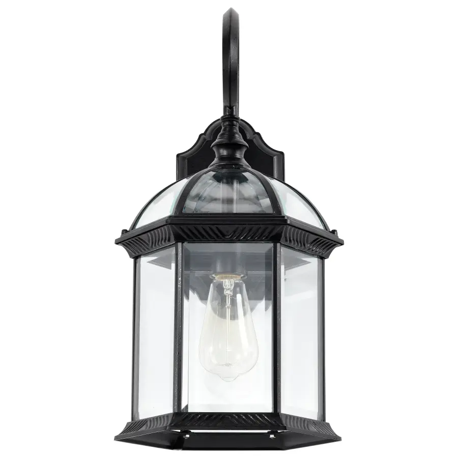 Boxwood 19" Outdoor Wall Sconce with Clear Beveled Glass - Image 7