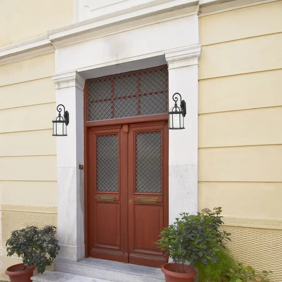 Boxwood 19" Outdoor Wall Sconce with Clear Beveled Glass - Image 8