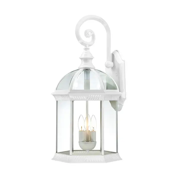 Boxwood 3-Light Outdoor Wall Sconce with Clear Beveled Glass