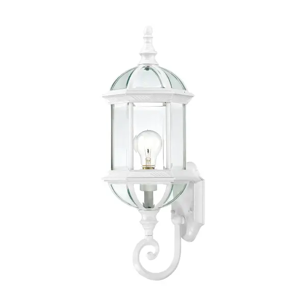 Boxwood 22" Outdoor Wall Sconce with Clear Beveled Glass - Image 1