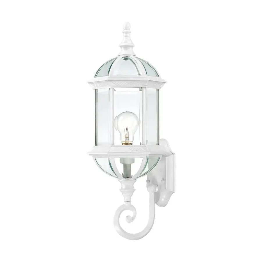 Boxwood 22" Outdoor Wall Sconce with Clear Beveled Glass - Image 1
