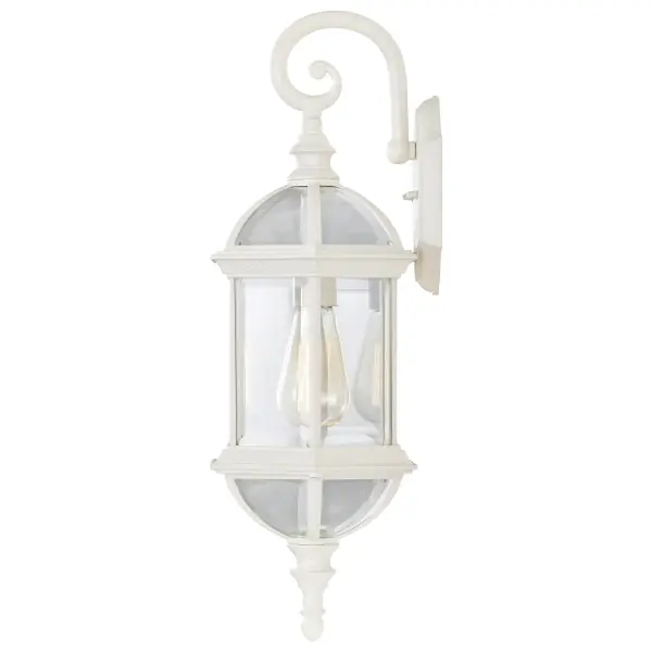Boxwood 22" Outdoor Wall Sconce with Clear Beveled Glass - Image 5