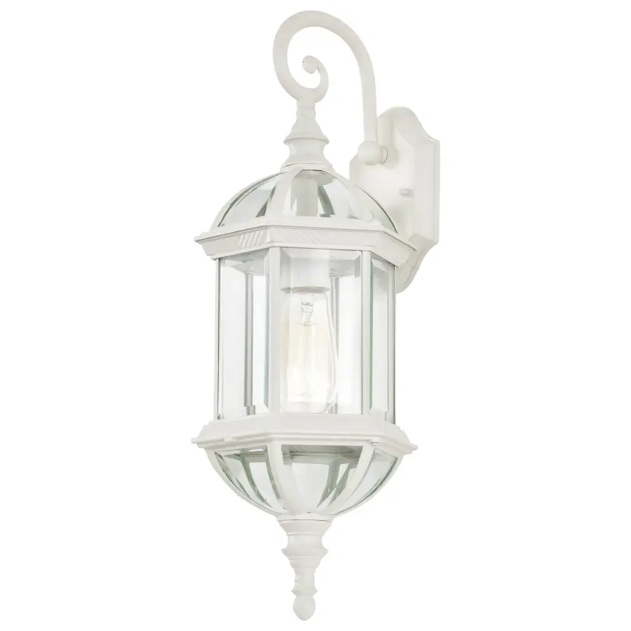 Boxwood 22" Outdoor Wall Sconce with Clear Beveled Glass - Image 6