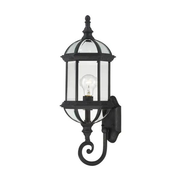 Boxwood 22" Outdoor Wall Sconce with Clear Beveled Glass - Image 1