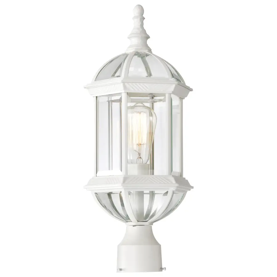 Boxwood 19" Outdoor Post Light with Clear Beveled Glass - Image 4