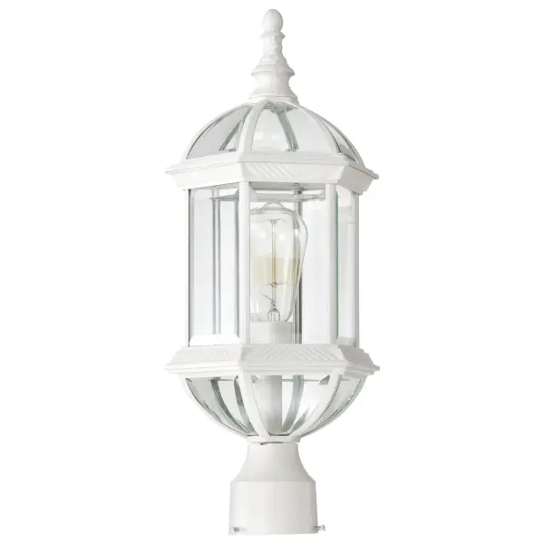 Boxwood 19" Outdoor Post Light with Clear Beveled Glass - Image 5