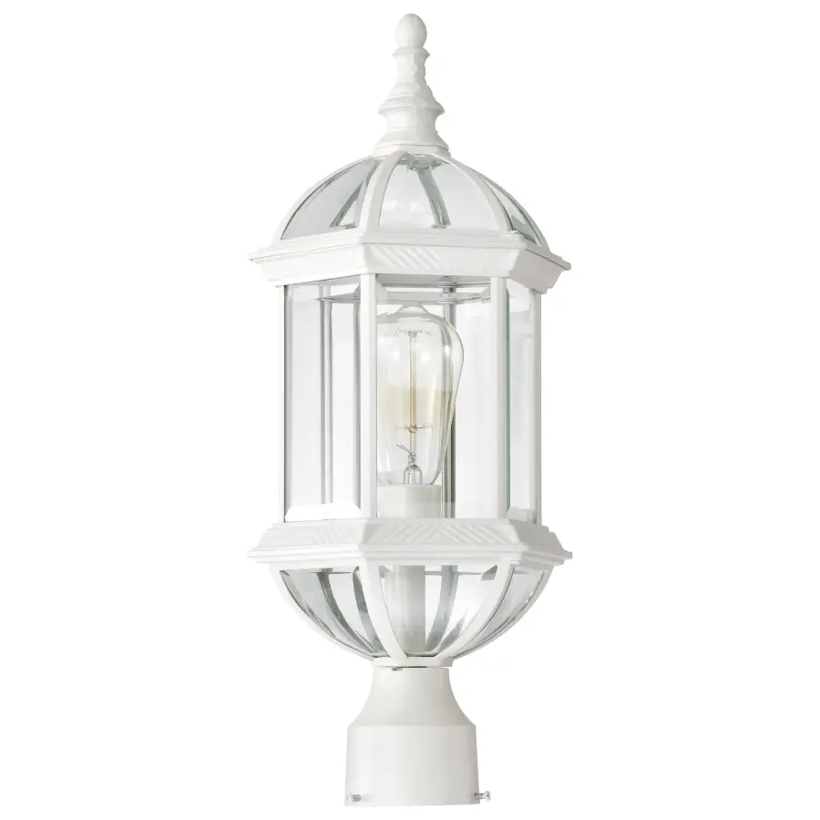 Boxwood 19" Outdoor Post Light with Clear Beveled Glass - Image 5
