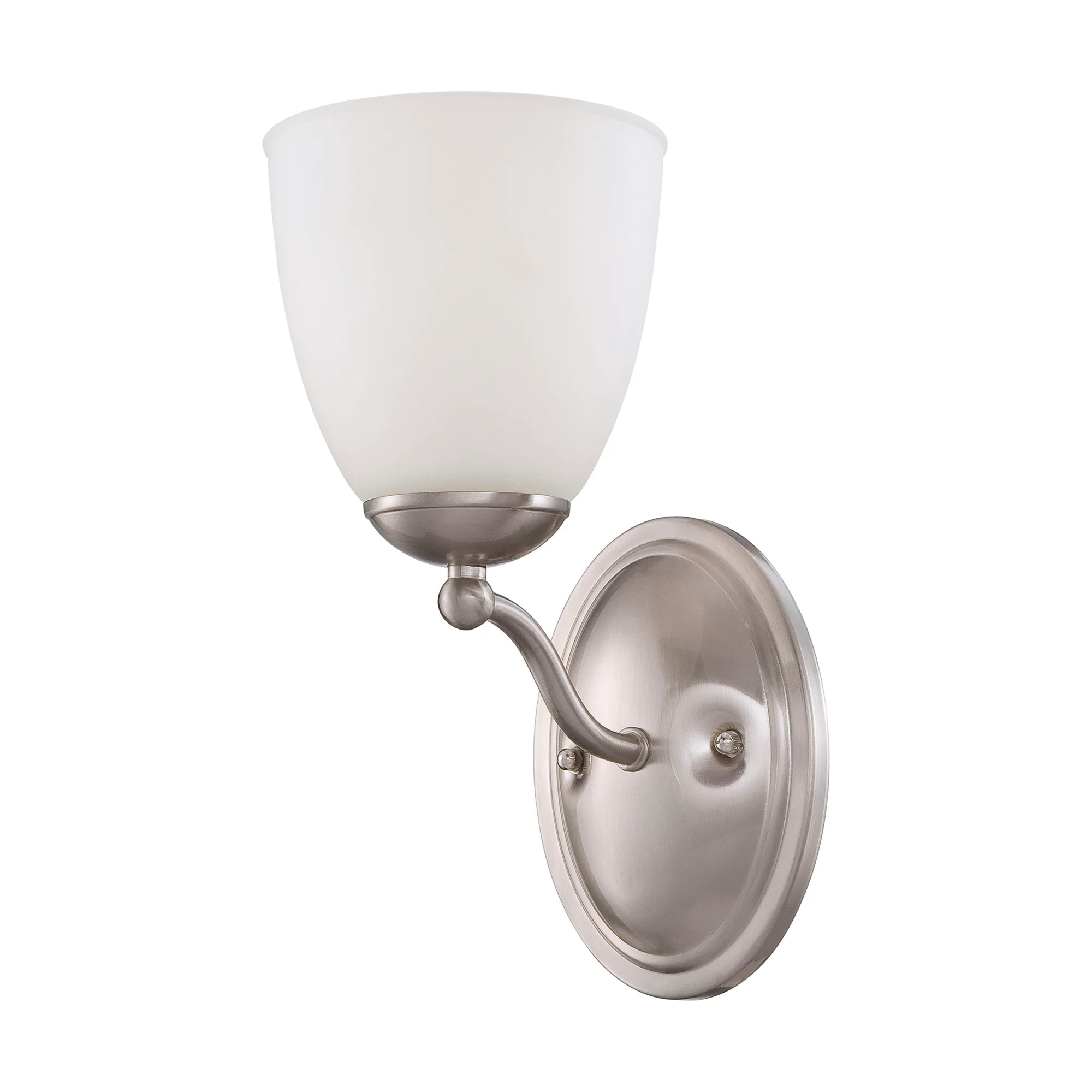 Patton 1-Light Vanity Fixture with Frosted Glass