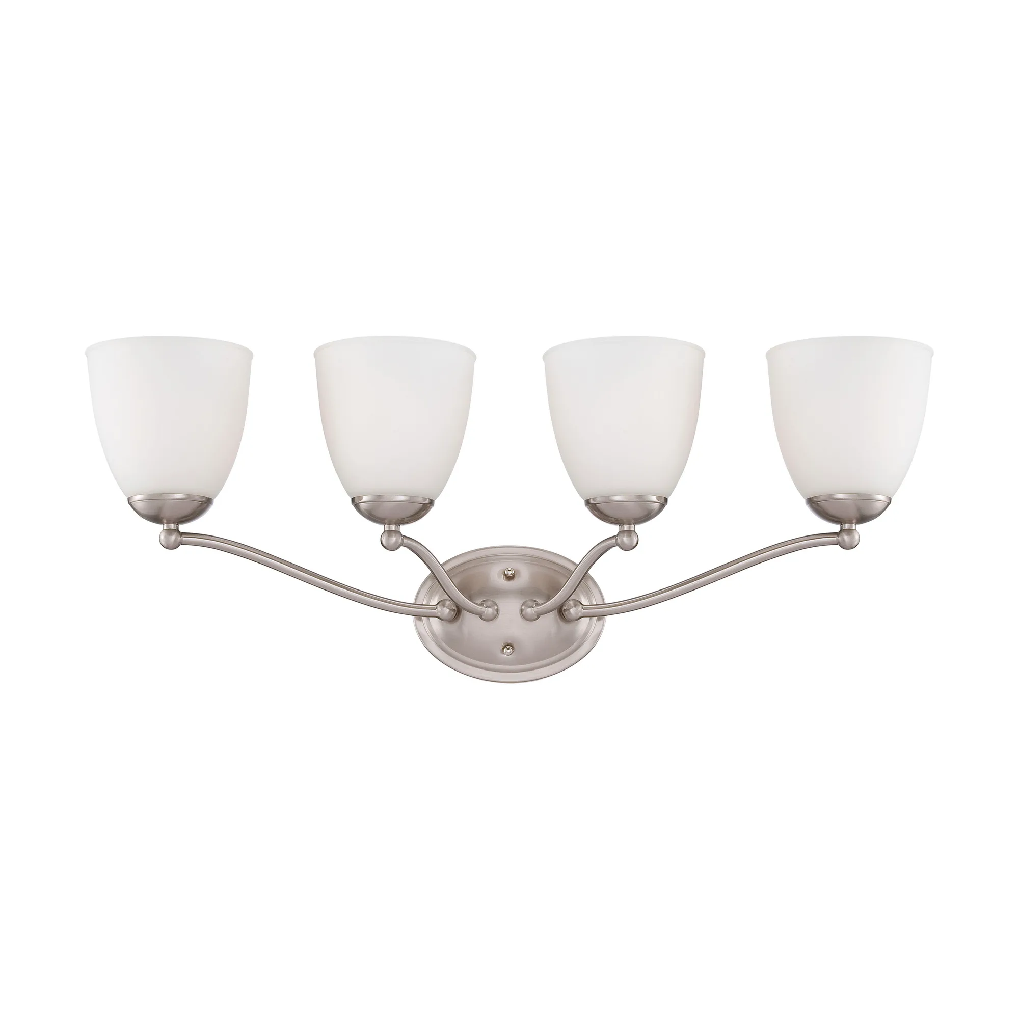 Patton 4-Light Vanity Fixture with Frosted Glass