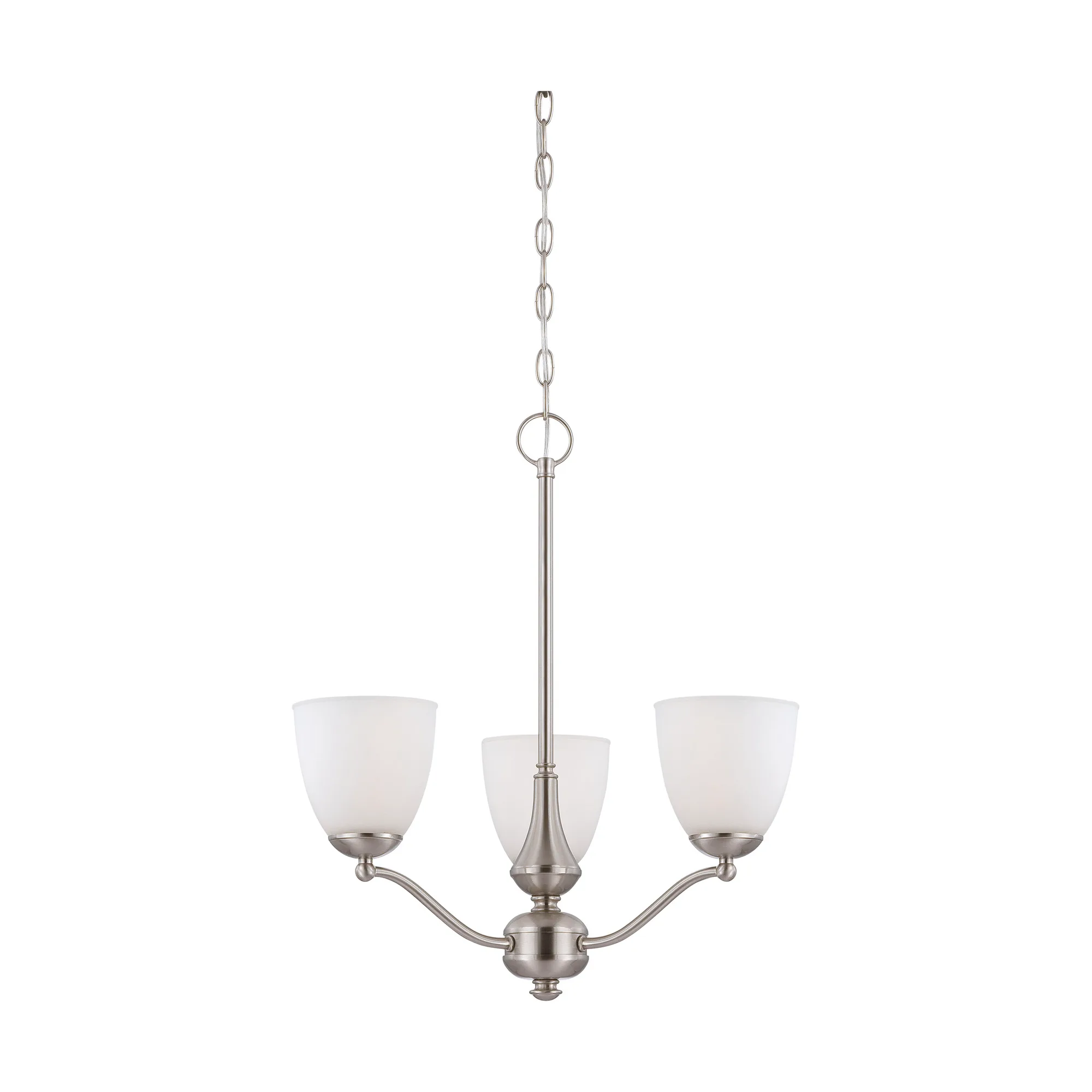 Patton 3-Light Chandelier with Frosted Glass