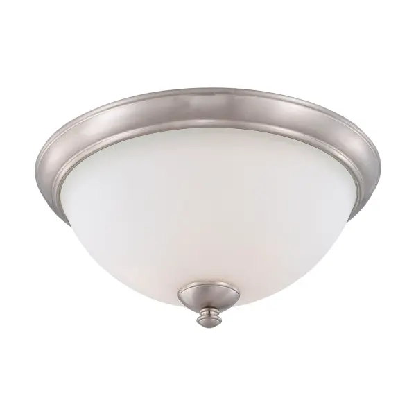 Patton 3-Light Flush Mount Ceiling Fixture with Frosted Glass - Image 1