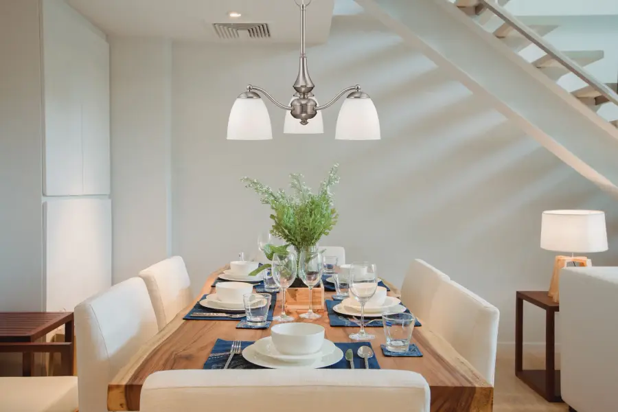 Patton 3-Light Chandelier with Frosted Glass - Image 2