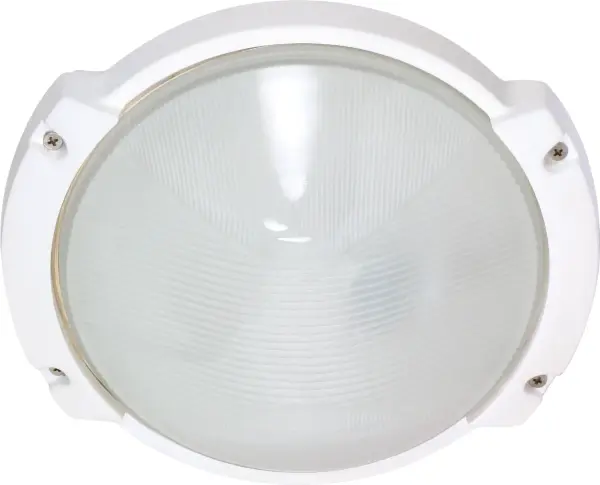 This die-cast bulkhead combines industrial durability with clean contemporary styling. Built to withstand harsh weather conditions, it provides reliable illumination for outdoor areas and large indoor spaces requiring robust lighting solutions.