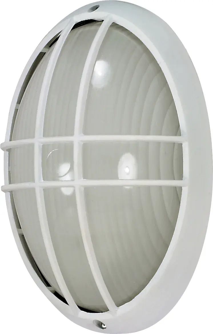 Large Oval Cage Bulkhead Light - 13 Inch