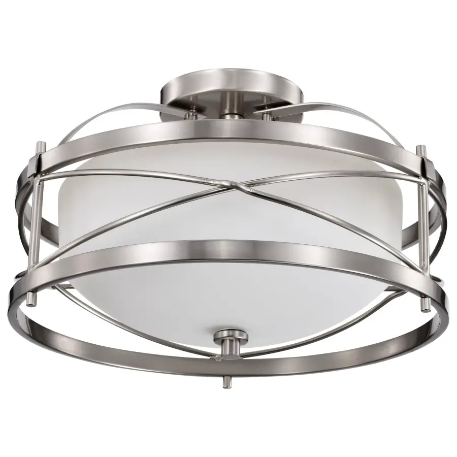 Ginger 2-Light Semi-Flush Mount with Etched Opal Glass - Image 5