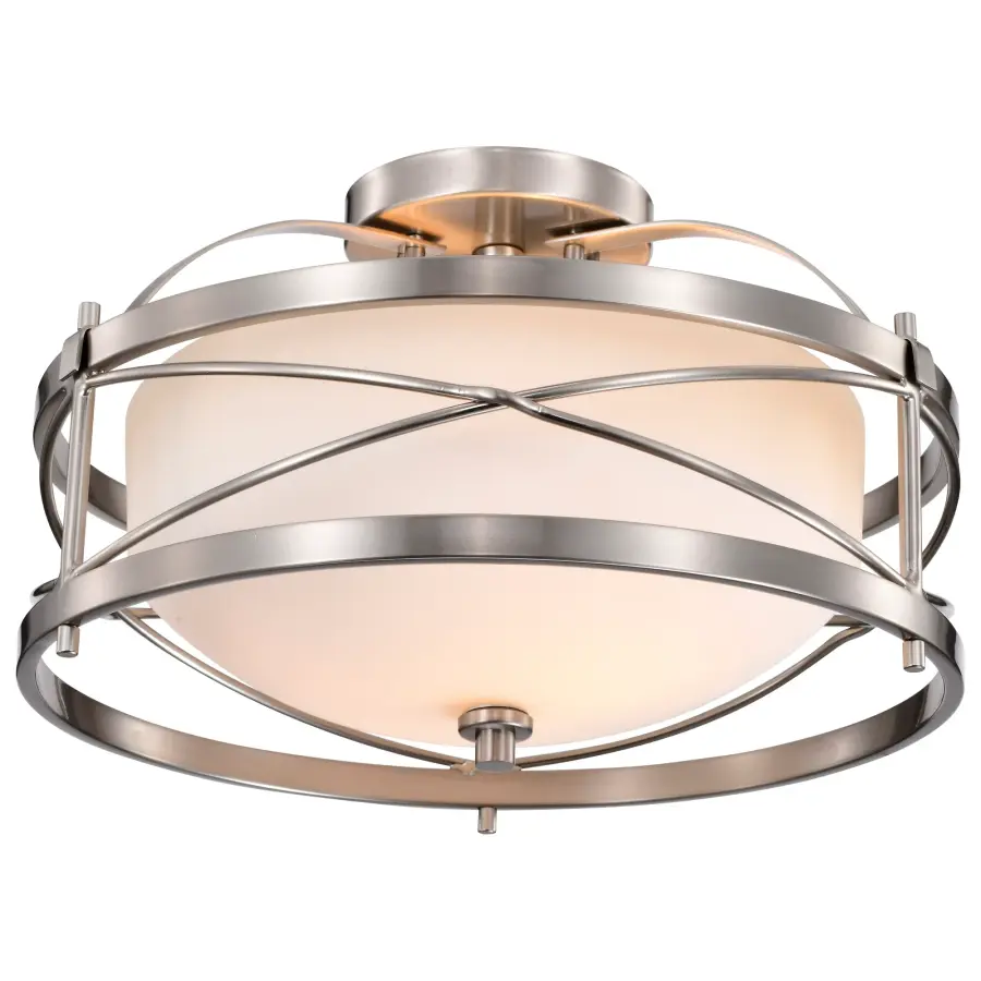Ginger 2-Light Semi-Flush Mount with Etched Opal Glass - Image 6