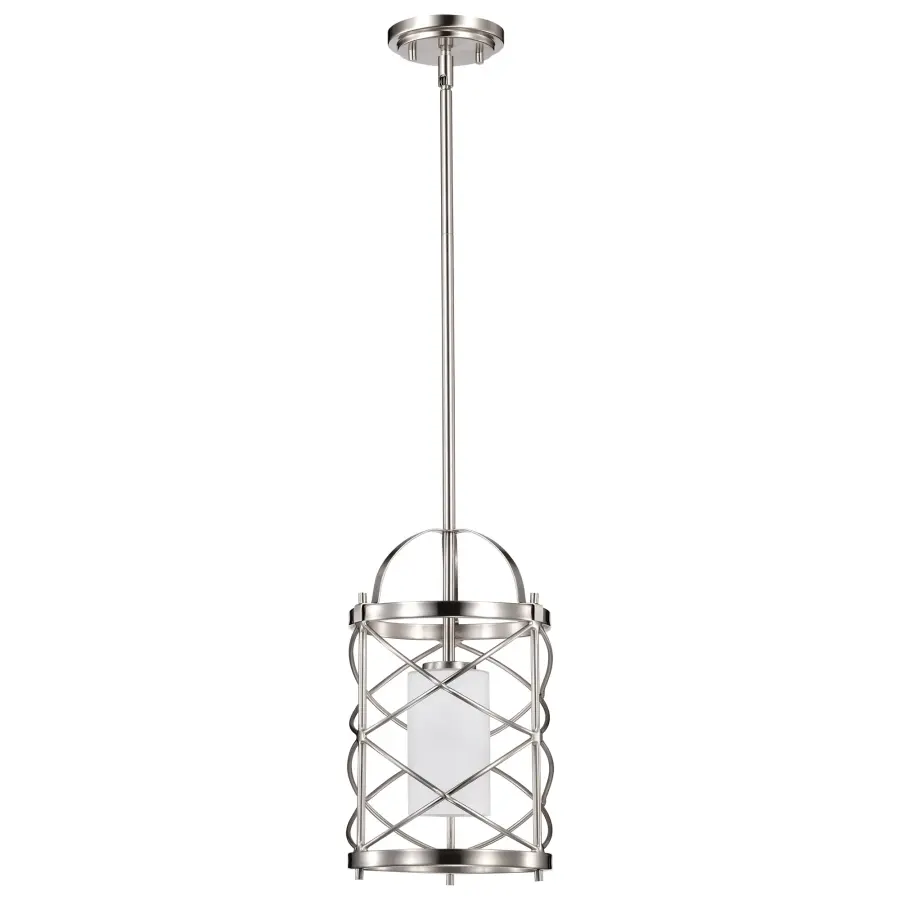 Ginger Mini Pendant with Etched Opal Glass - Image 6
