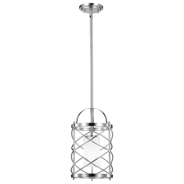 Ginger Mini Pendant with Etched Opal Glass - Image 7
