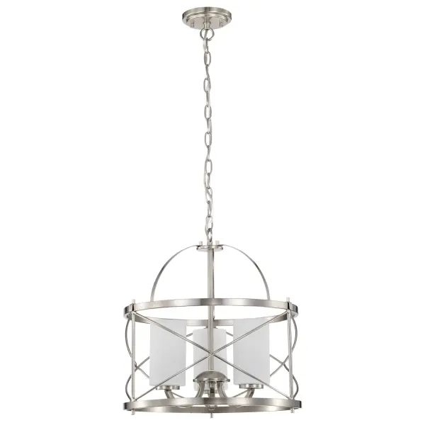 Ginger 3-Light Pendant with Etched Opal Glass - Image 1