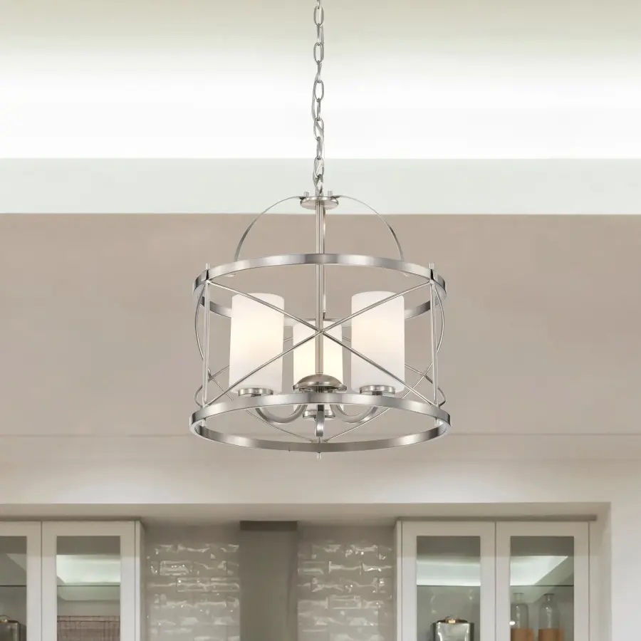 Ginger 3-Light Pendant with Etched Opal Glass - Image 16