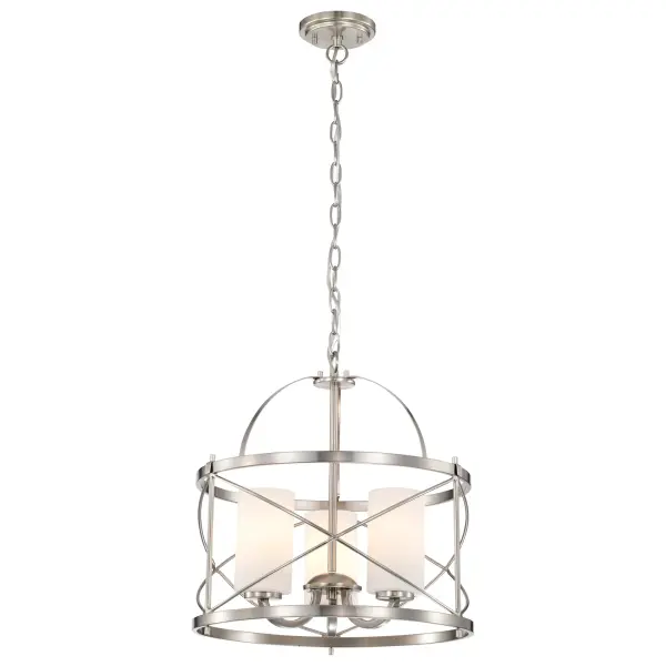 Ginger 3-Light Pendant with Etched Opal Glass - Image 4