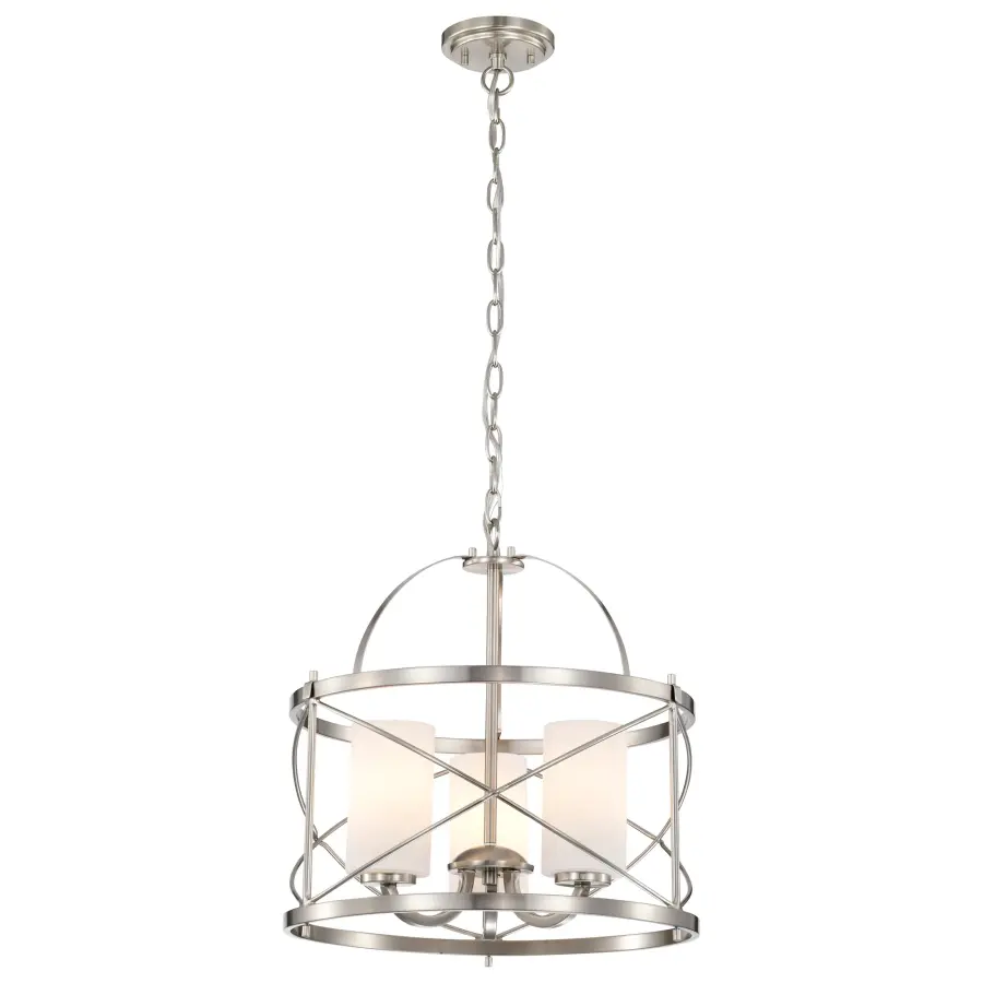 Ginger 3-Light Pendant with Etched Opal Glass - Image 4