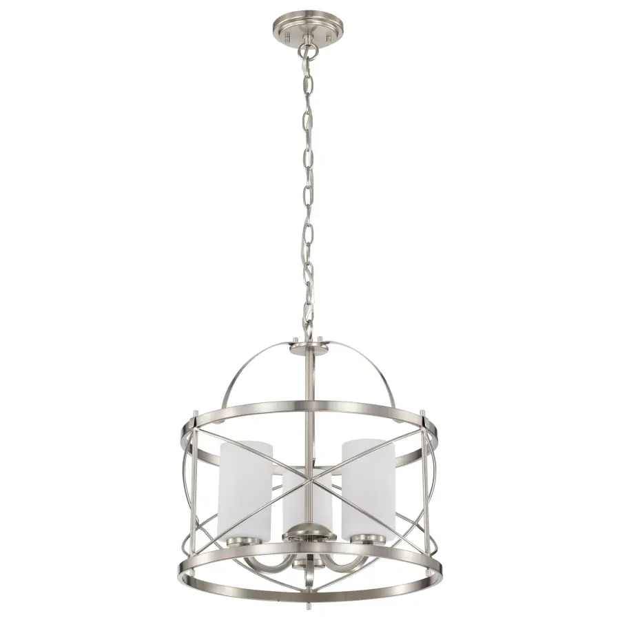 Ginger 3-Light Pendant with Etched Opal Glass - Image 5