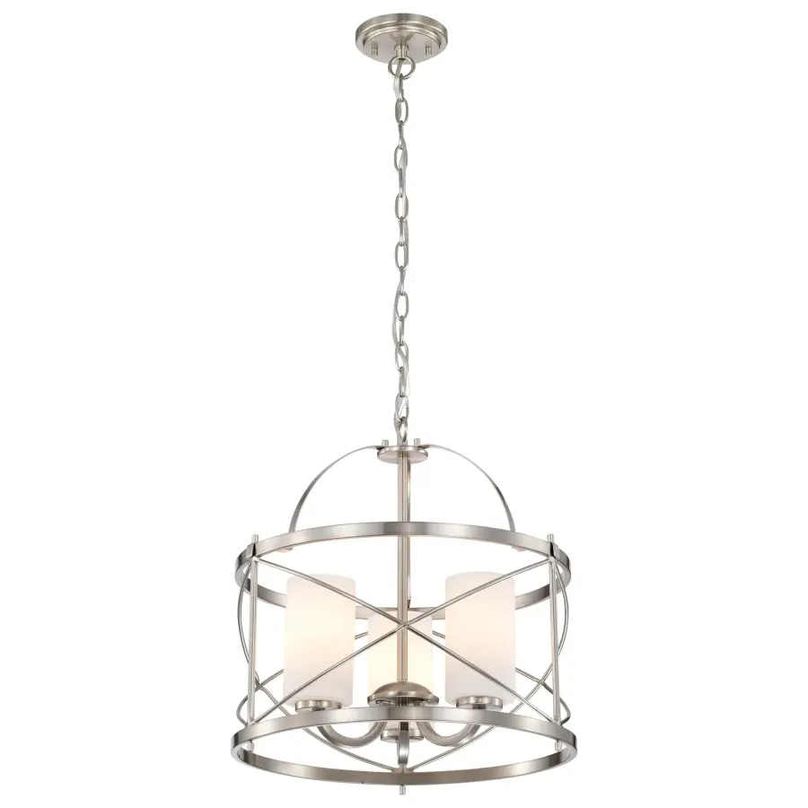 Ginger 3-Light Pendant with Etched Opal Glass - Image 6