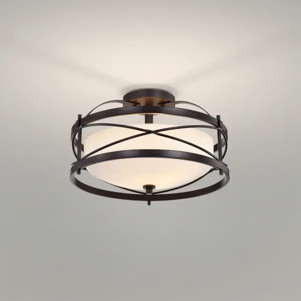 Ginger 2-Light Semi-Flush Mount with Etched Opal Glass - Image 13