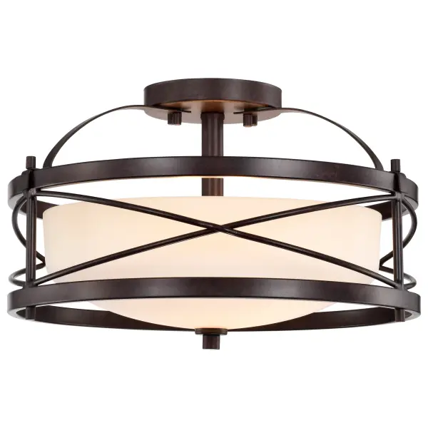 Ginger 2-Light Semi-Flush Mount with Etched Opal Glass - Image 6