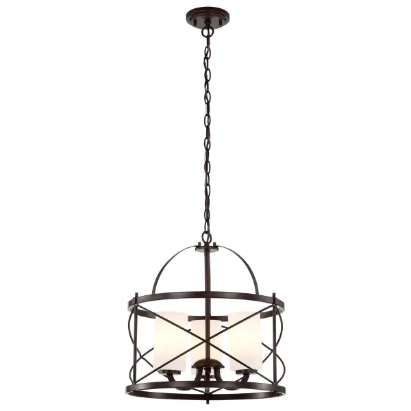 Ginger 3-Light Pendant with Etched Opal Glass - Image 2