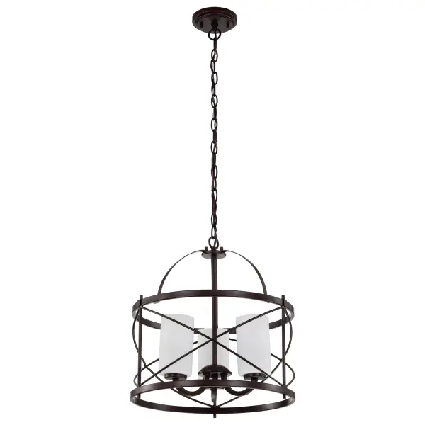 Ginger 3-Light Pendant with Etched Opal Glass - Image 3