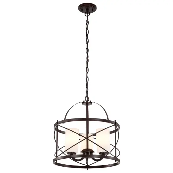 Ginger 3-Light Pendant with Etched Opal Glass - Image 4