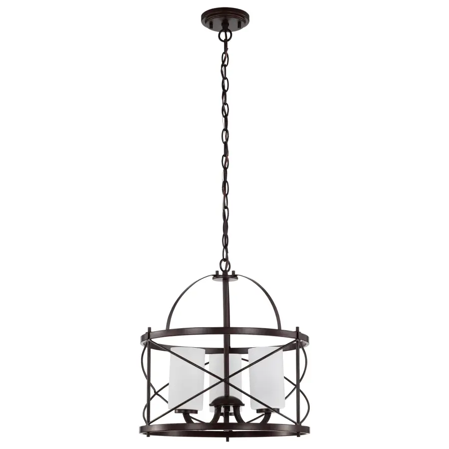Ginger 3-Light Pendant with Etched Opal Glass - Image 5