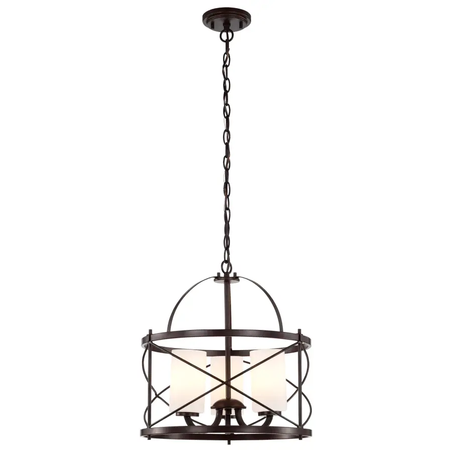 Ginger 3-Light Pendant with Etched Opal Glass - Image 6