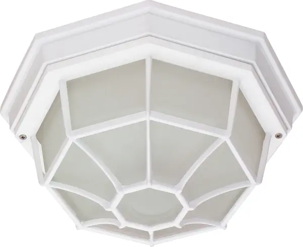 12" Architectural Bronze Spider Cage Ceiling Light