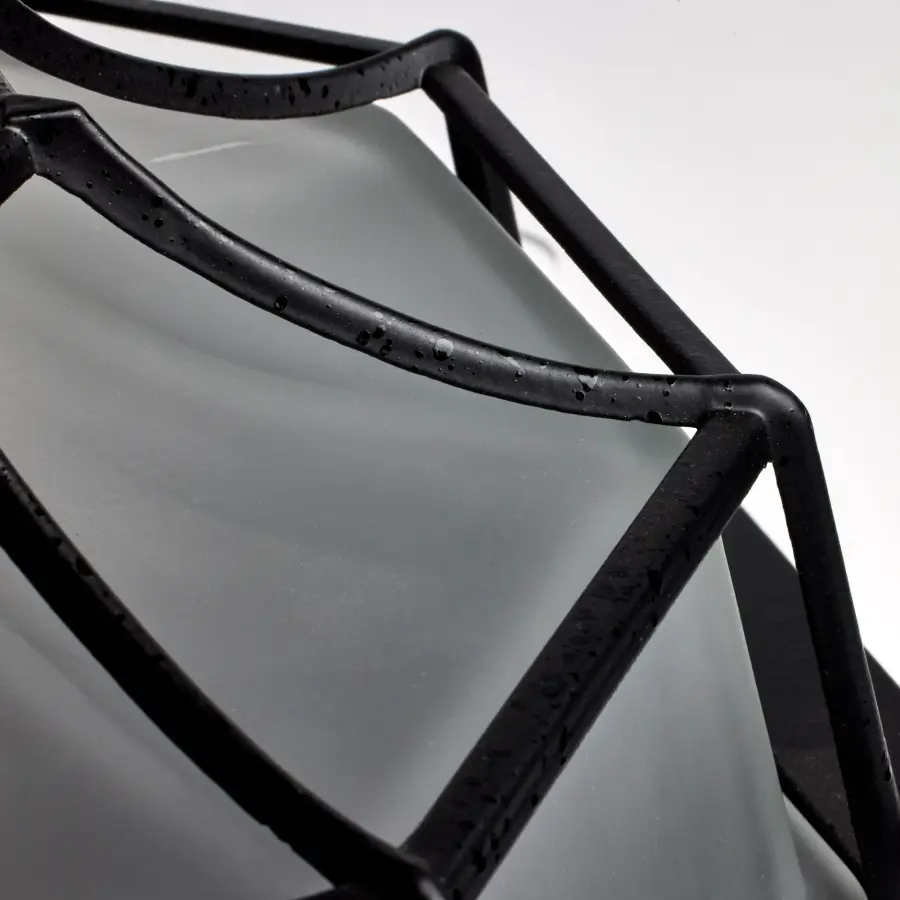 12" Spider Cage Ceiling Light with Glass Lens - Image 2