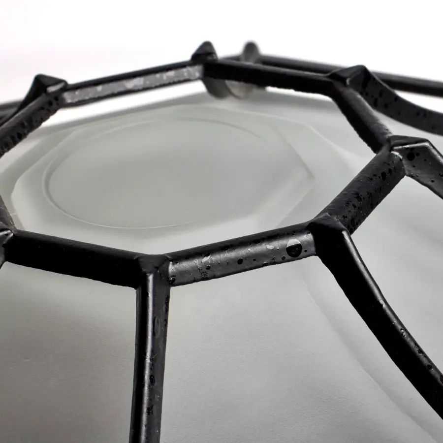 12" Spider Cage Ceiling Light with Glass Lens - Image 4