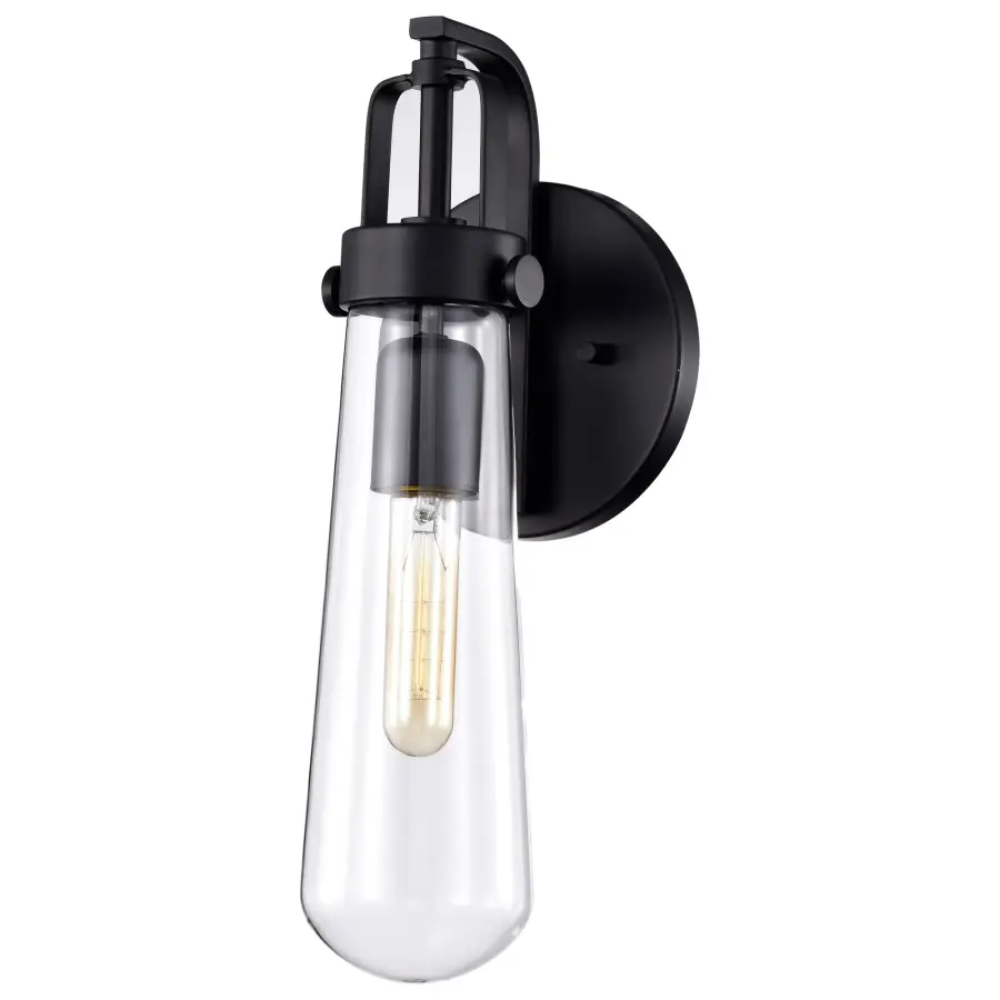 Beaker 1-Light Wall Sconce with Clear Glass - Image 1