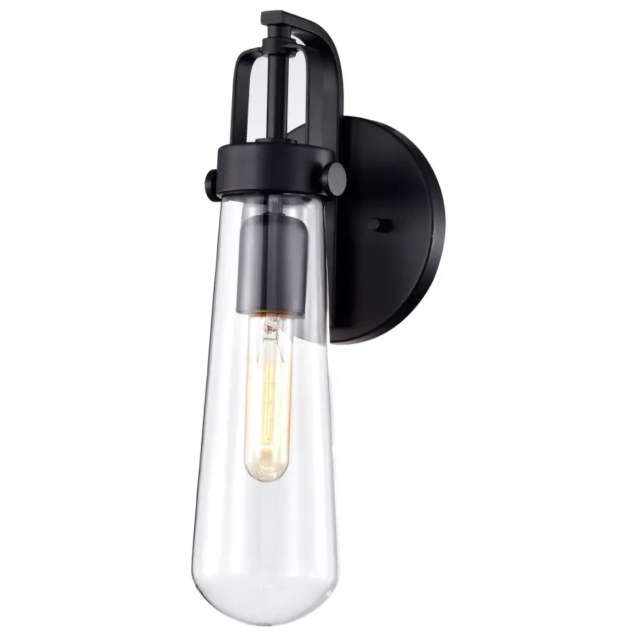 Beaker 1-Light Wall Sconce with Clear Glass - Image 2