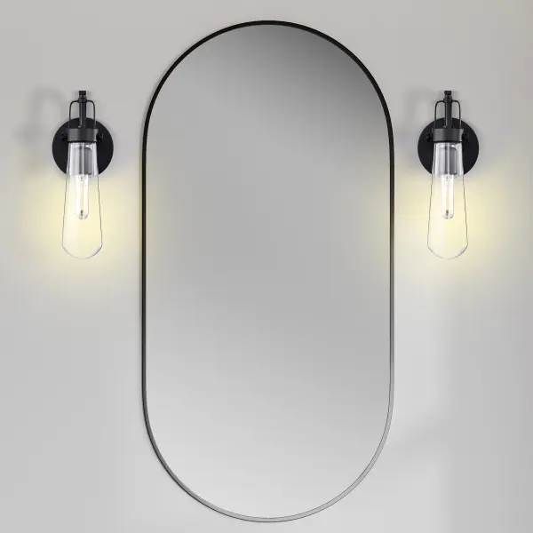 Beaker 1-Light Wall Sconce with Clear Glass - Image 12