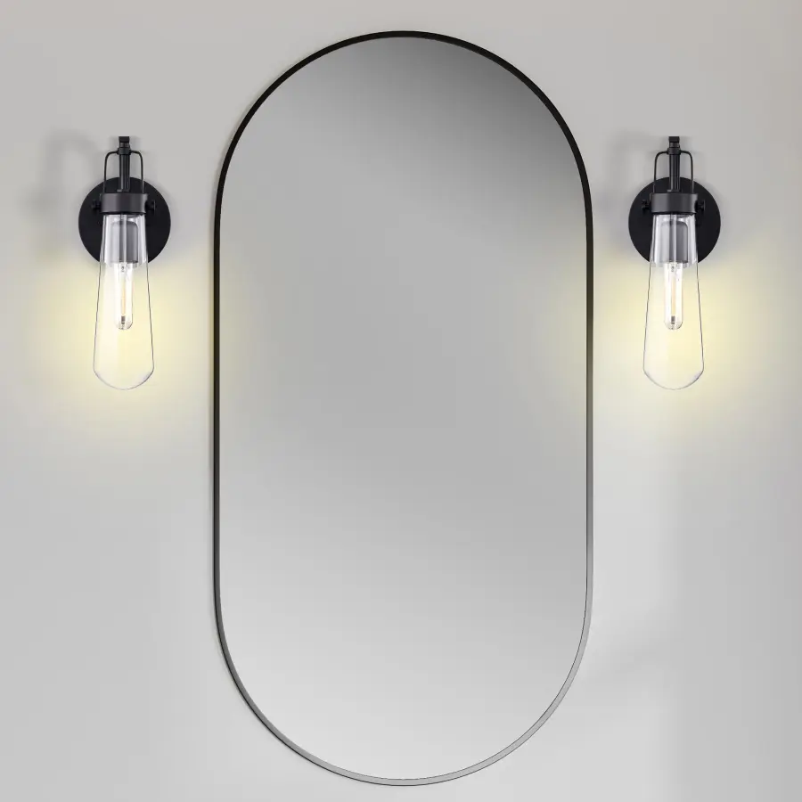 Beaker 1-Light Wall Sconce with Clear Glass - Image 12