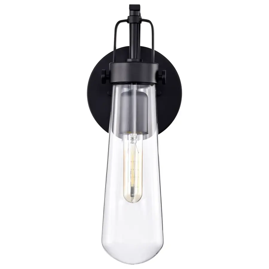 Beaker 1-Light Wall Sconce with Clear Glass - Image 3
