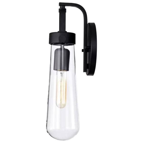 Beaker 1-Light Wall Sconce with Clear Glass - Image 5